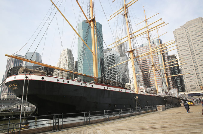 The Peking, on display at the South Street Seaport Museum, is part of the first post-Hurricane Sandy exhibition at the museum. Credit Mireya Acierto/Getty Images