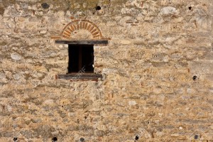 15016472-Small-window-on-the-walls-of-Baba-Vida-fortress-in-Vidin-Bulgaria--Stock-Photo